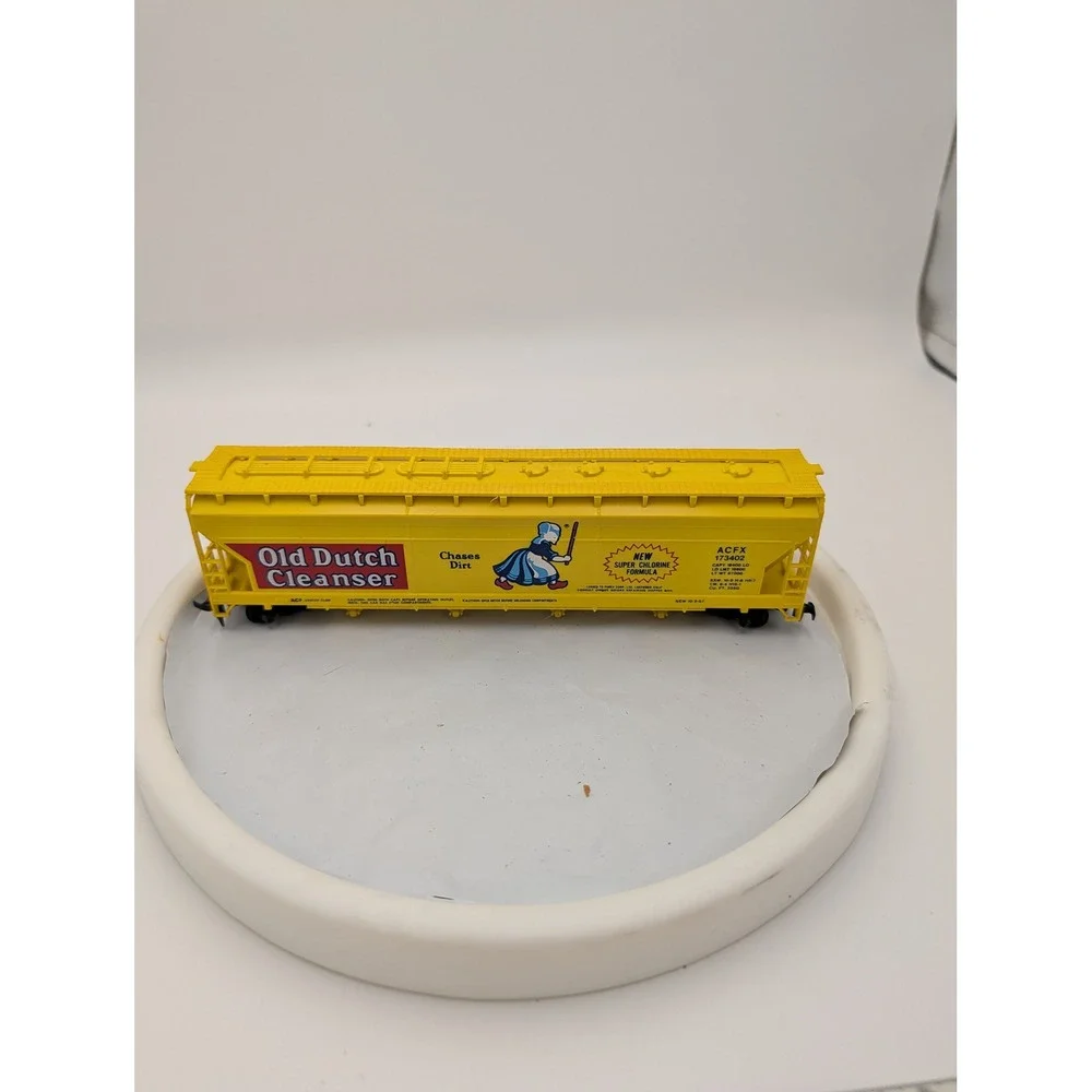 HO Scale Old Dutch‎ Cleanser ACF Center Flow Covered Hopper Yellow ACFX 173402